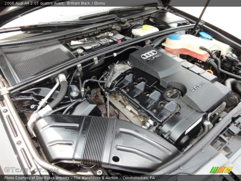 2006 A4 2.0T quattro Avant Engine - 2.0 Liter FSI Turbocharged DOHC 16-Valve VVT 4 Cylinder