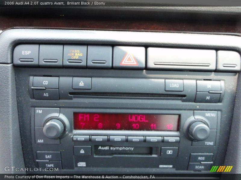 Controls of 2006 A4 2.0T quattro Avant