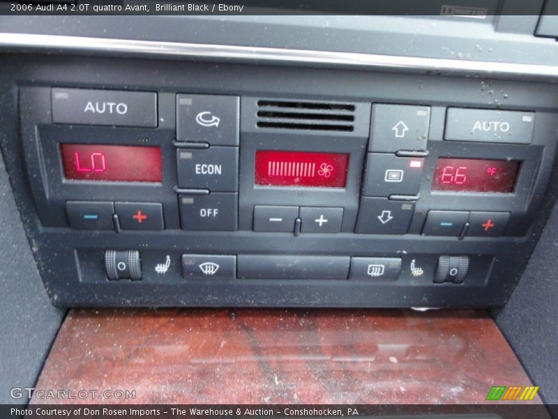 Controls of 2006 A4 2.0T quattro Avant