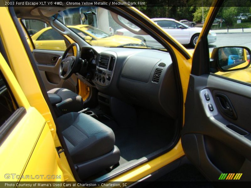 Chrome Yellow Metallic / Medium Dark Flint 2003 Ford Escape XLT V6 4WD