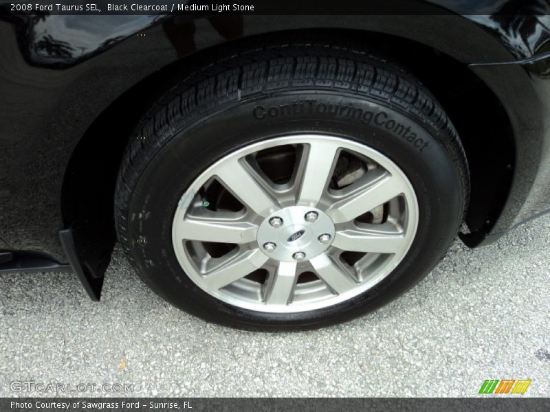 Black Clearcoat / Medium Light Stone 2008 Ford Taurus SEL