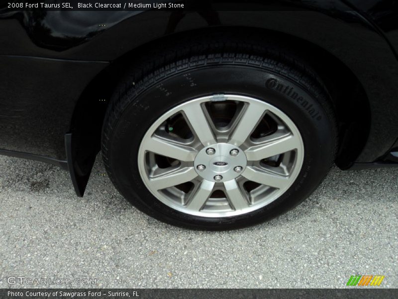 Black Clearcoat / Medium Light Stone 2008 Ford Taurus SEL