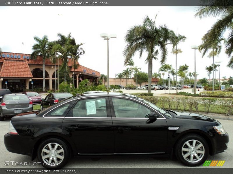 Black Clearcoat / Medium Light Stone 2008 Ford Taurus SEL
