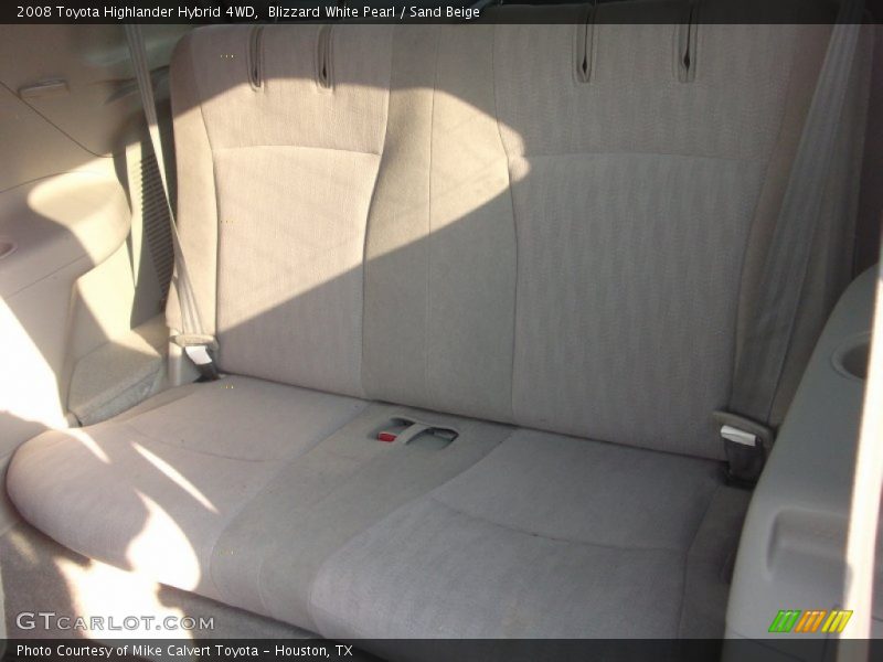 Blizzard White Pearl / Sand Beige 2008 Toyota Highlander Hybrid 4WD