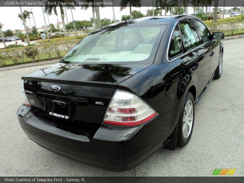 Black Clearcoat / Medium Light Stone 2008 Ford Taurus SEL