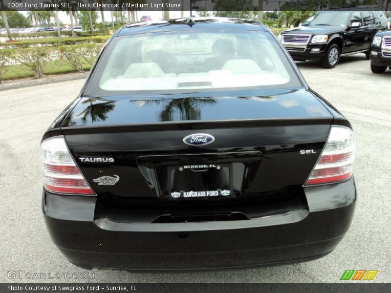Black Clearcoat / Medium Light Stone 2008 Ford Taurus SEL