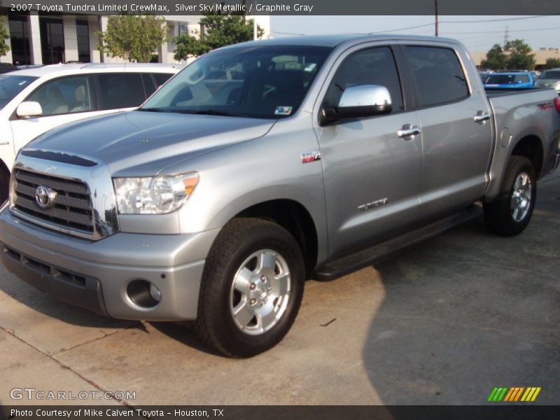 Silver Sky Metallic / Graphite Gray 2007 Toyota Tundra Limited CrewMax