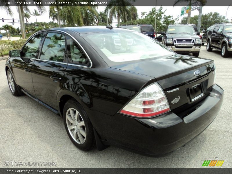 Black Clearcoat / Medium Light Stone 2008 Ford Taurus SEL