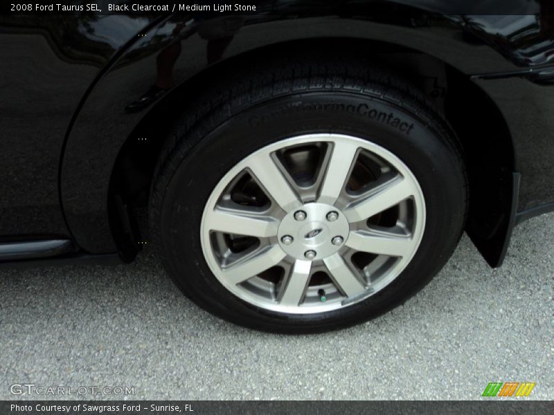 Black Clearcoat / Medium Light Stone 2008 Ford Taurus SEL