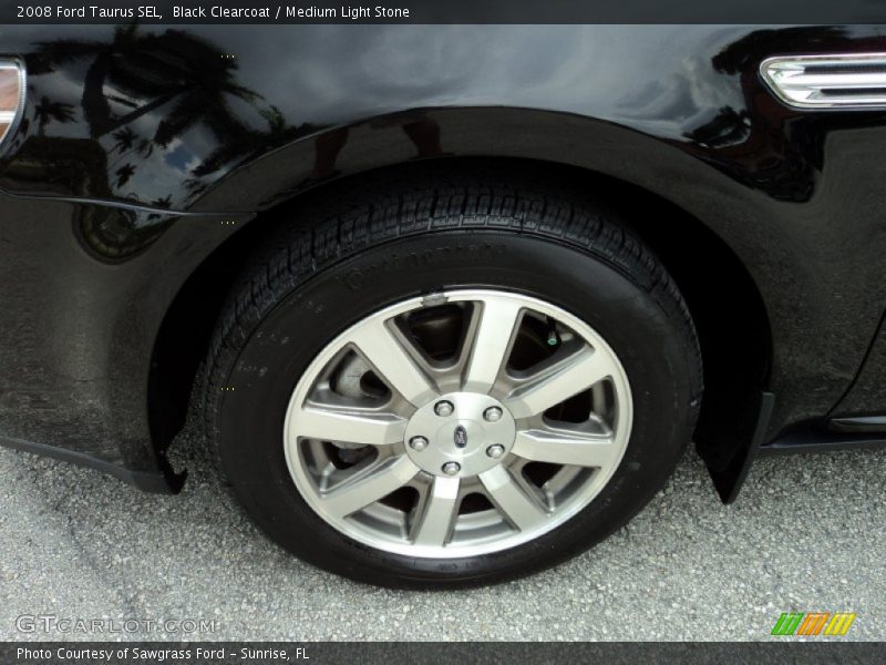 Black Clearcoat / Medium Light Stone 2008 Ford Taurus SEL