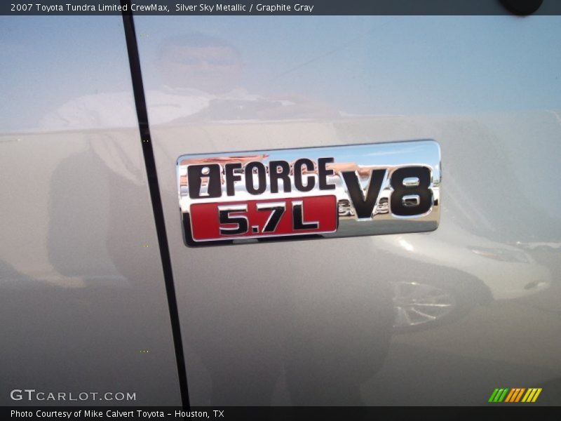 Silver Sky Metallic / Graphite Gray 2007 Toyota Tundra Limited CrewMax