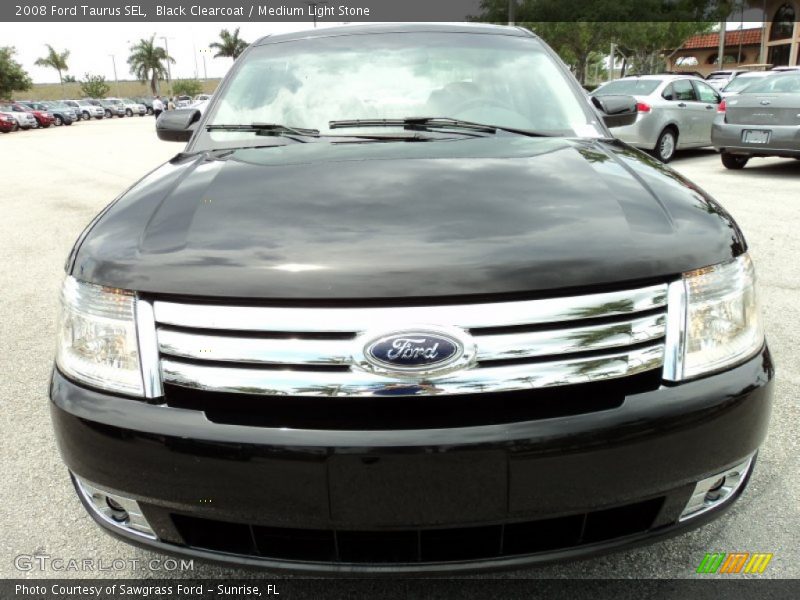 Black Clearcoat / Medium Light Stone 2008 Ford Taurus SEL