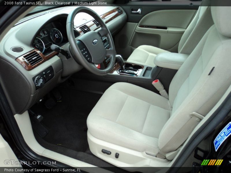 Black Clearcoat / Medium Light Stone 2008 Ford Taurus SEL