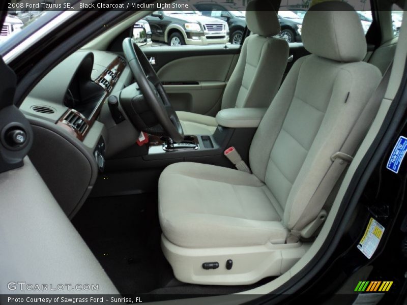 Black Clearcoat / Medium Light Stone 2008 Ford Taurus SEL