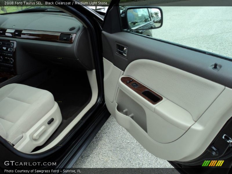 Black Clearcoat / Medium Light Stone 2008 Ford Taurus SEL