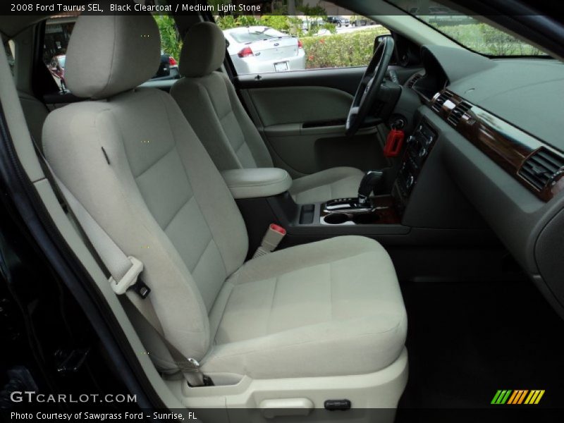 Black Clearcoat / Medium Light Stone 2008 Ford Taurus SEL