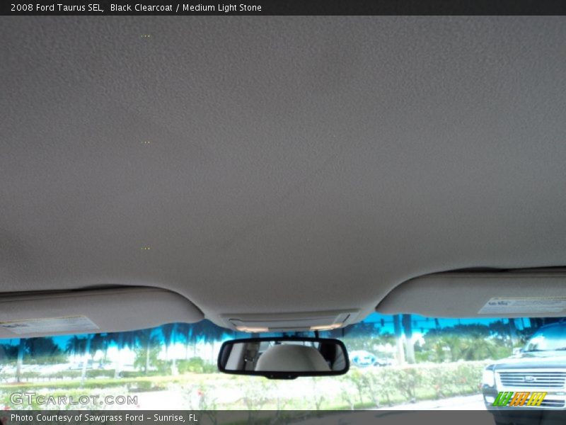 Black Clearcoat / Medium Light Stone 2008 Ford Taurus SEL