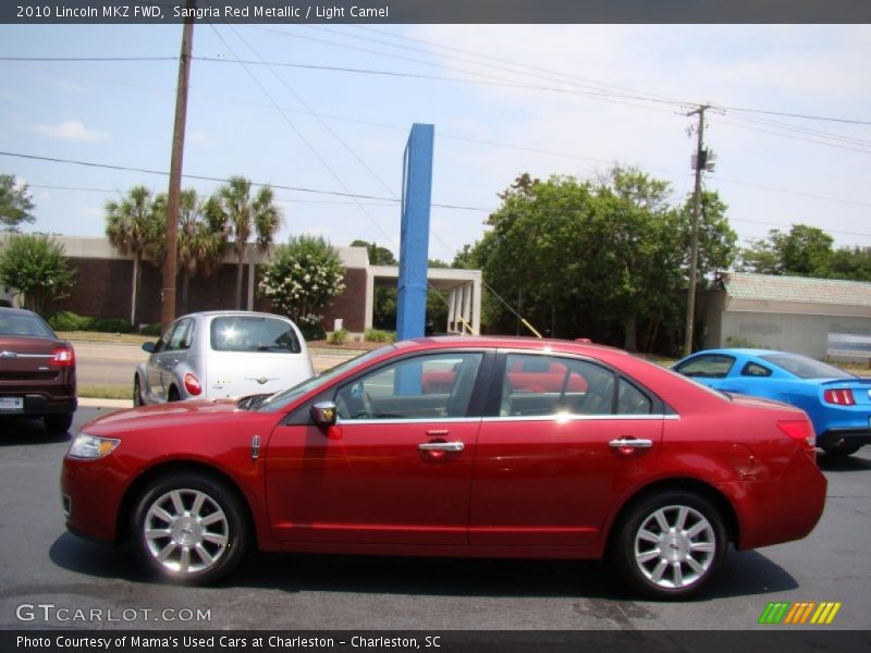 Sangria Red Metallic / Light Camel 2010 Lincoln MKZ FWD