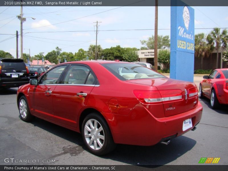 Sangria Red Metallic / Light Camel 2010 Lincoln MKZ FWD