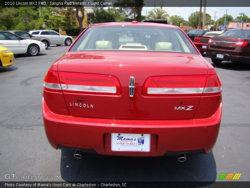 Sangria Red Metallic / Light Camel 2010 Lincoln MKZ FWD