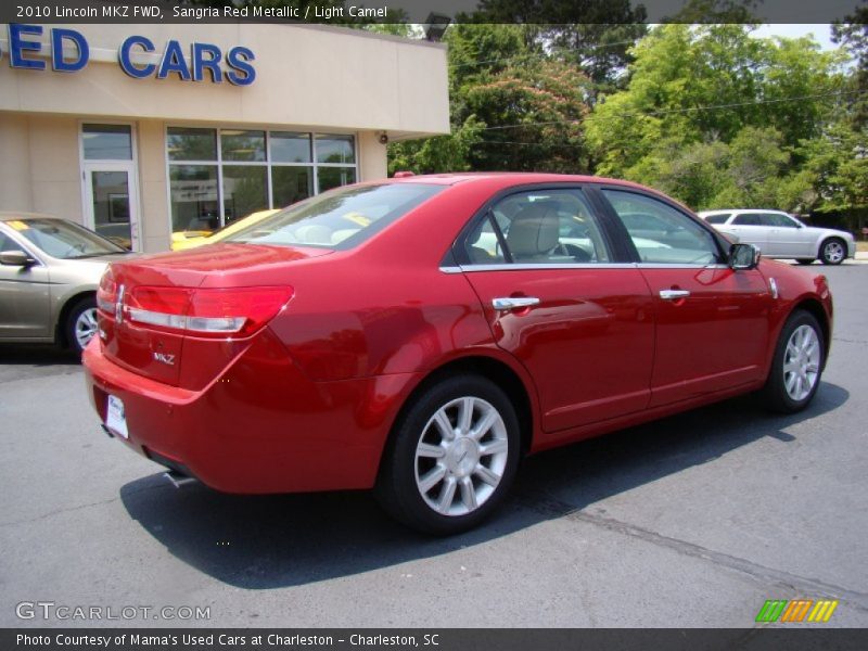 Sangria Red Metallic / Light Camel 2010 Lincoln MKZ FWD