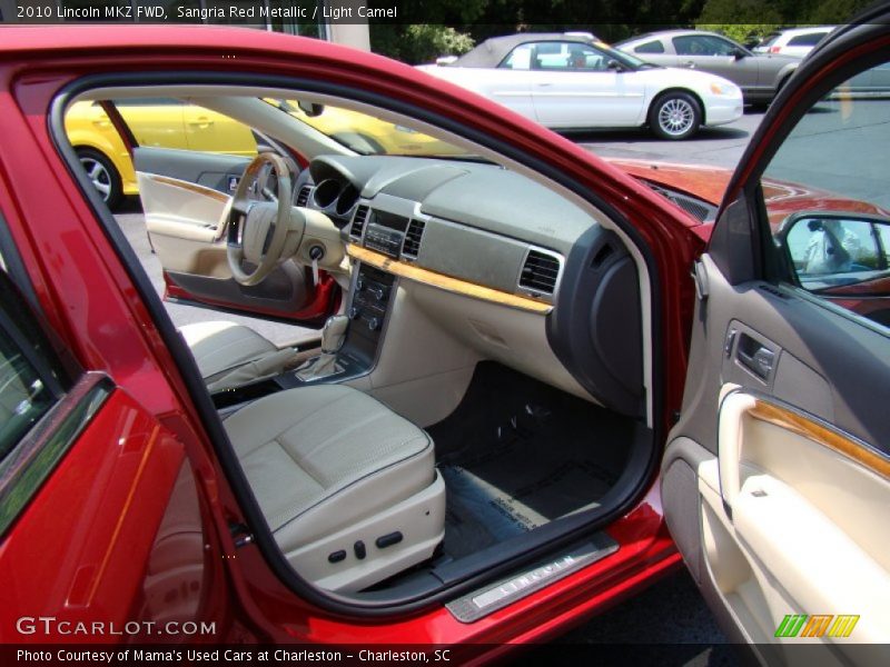 Sangria Red Metallic / Light Camel 2010 Lincoln MKZ FWD