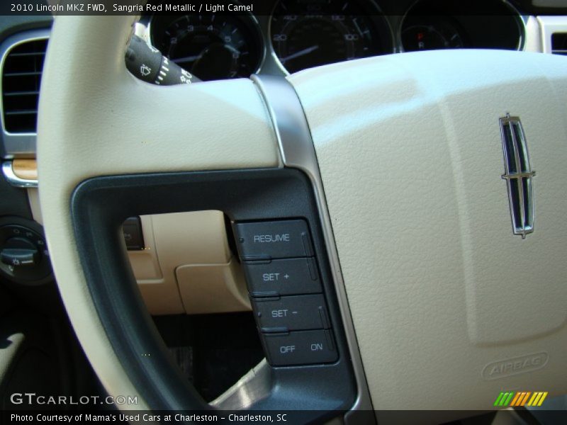 Sangria Red Metallic / Light Camel 2010 Lincoln MKZ FWD