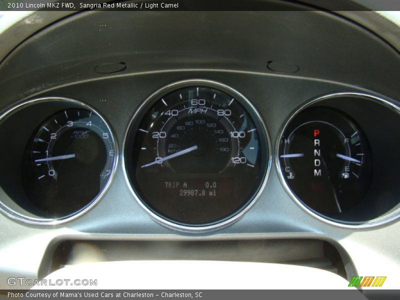 Sangria Red Metallic / Light Camel 2010 Lincoln MKZ FWD