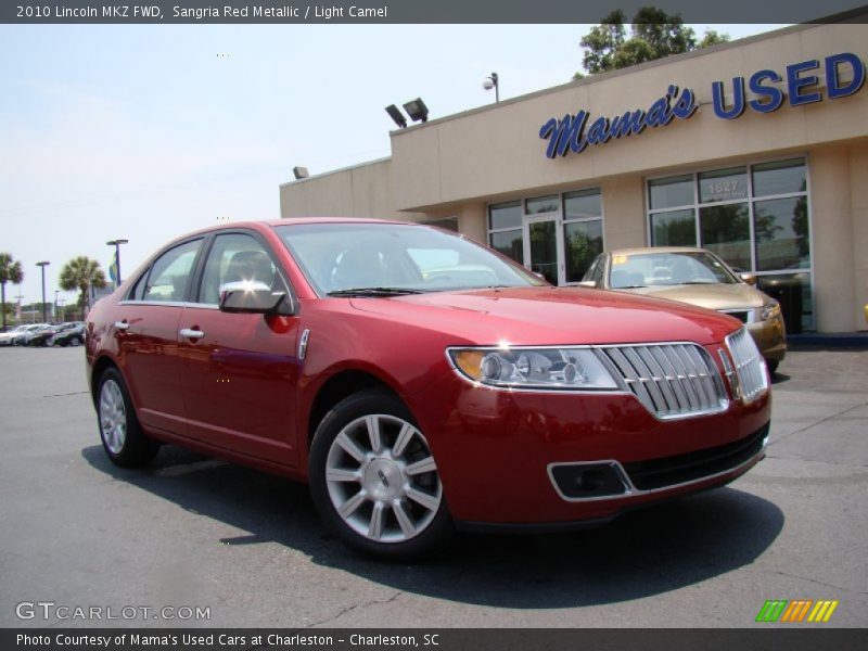 Sangria Red Metallic / Light Camel 2010 Lincoln MKZ FWD