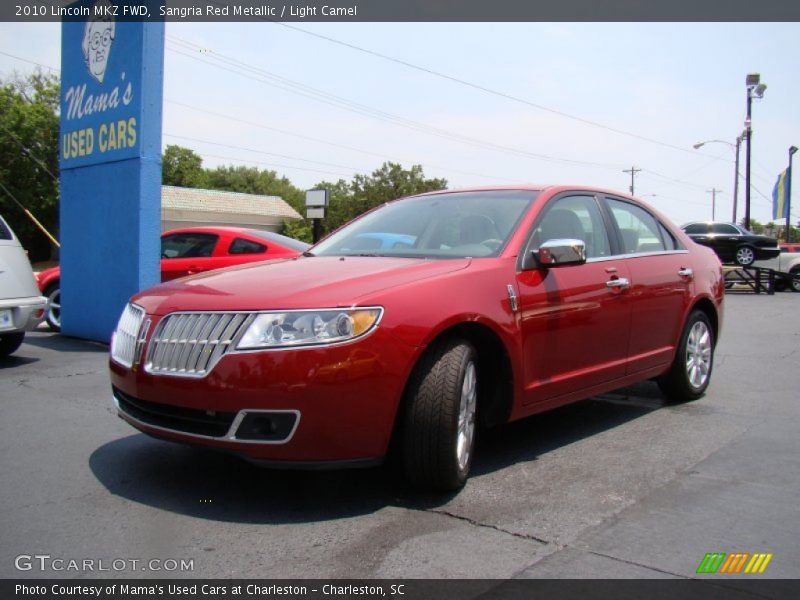 Sangria Red Metallic / Light Camel 2010 Lincoln MKZ FWD