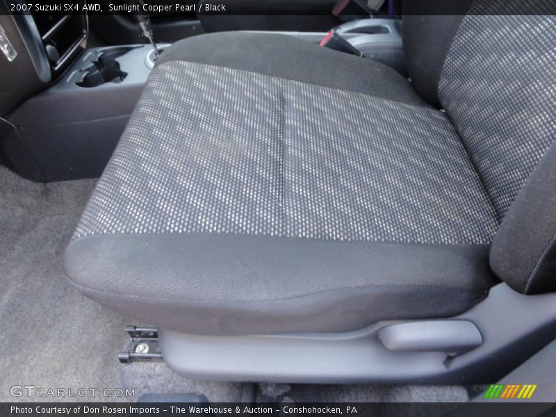 Sunlight Copper Pearl / Black 2007 Suzuki SX4 AWD
