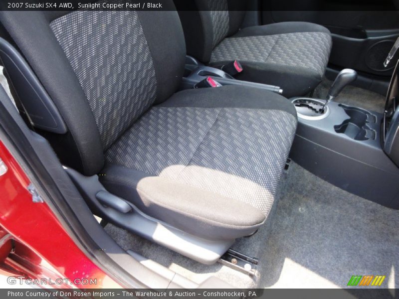 Sunlight Copper Pearl / Black 2007 Suzuki SX4 AWD