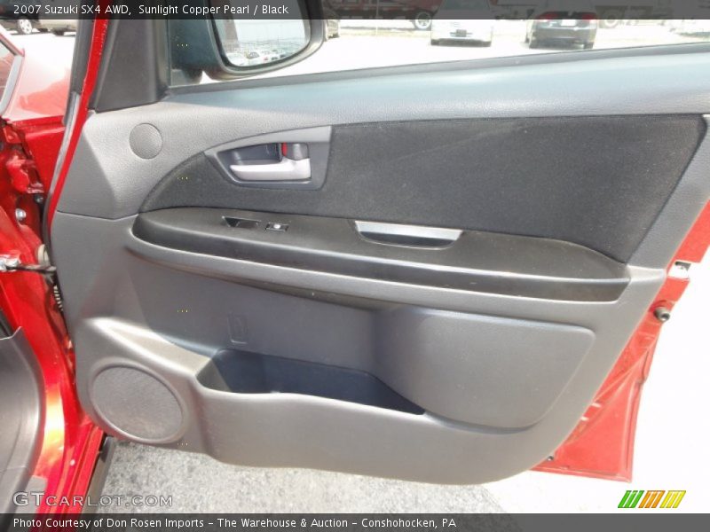 Sunlight Copper Pearl / Black 2007 Suzuki SX4 AWD