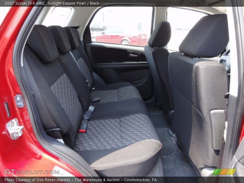 Sunlight Copper Pearl / Black 2007 Suzuki SX4 AWD