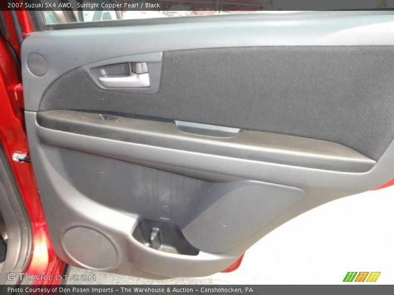 Sunlight Copper Pearl / Black 2007 Suzuki SX4 AWD