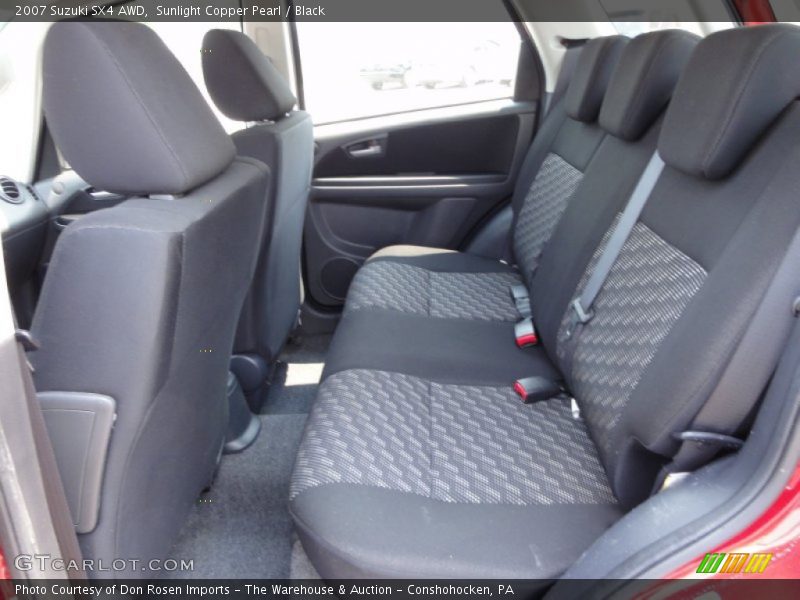 Sunlight Copper Pearl / Black 2007 Suzuki SX4 AWD