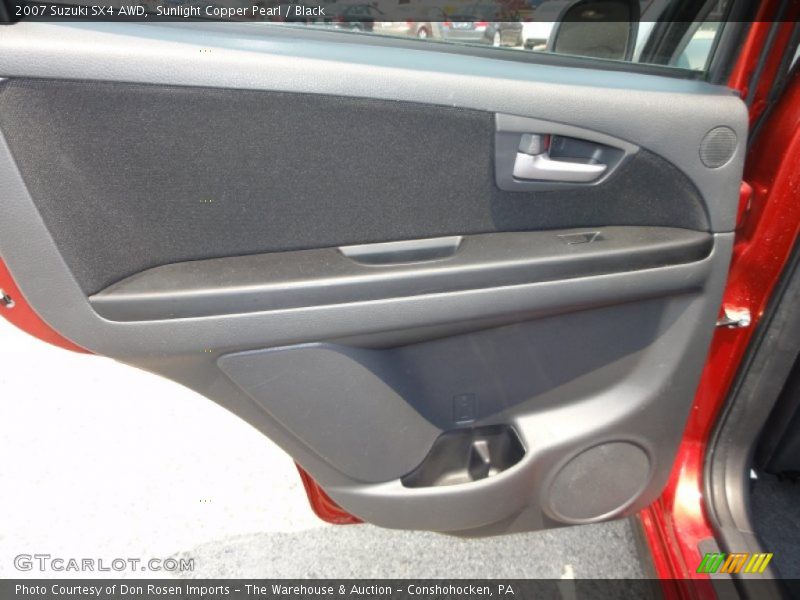 Sunlight Copper Pearl / Black 2007 Suzuki SX4 AWD