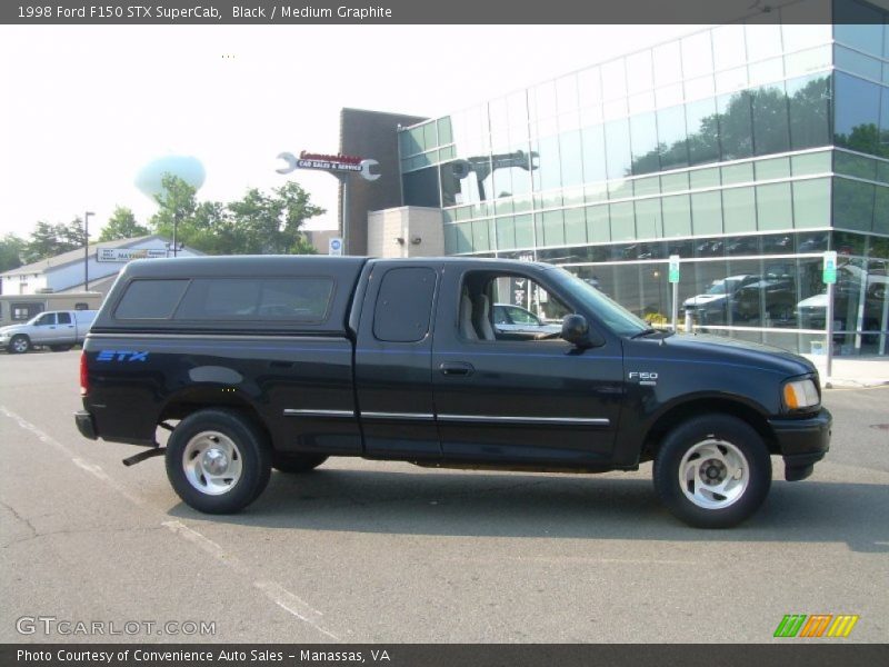 Black / Medium Graphite 1998 Ford F150 STX SuperCab