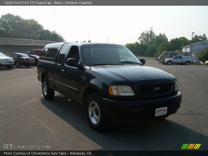 Black / Medium Graphite 1998 Ford F150 STX SuperCab