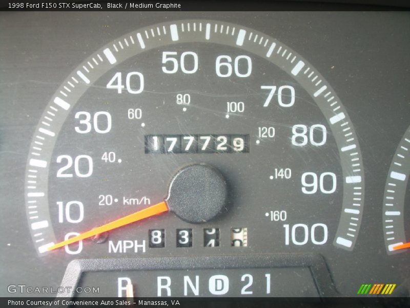 Black / Medium Graphite 1998 Ford F150 STX SuperCab