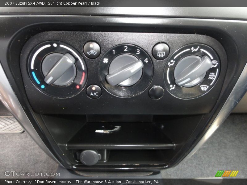Sunlight Copper Pearl / Black 2007 Suzuki SX4 AWD