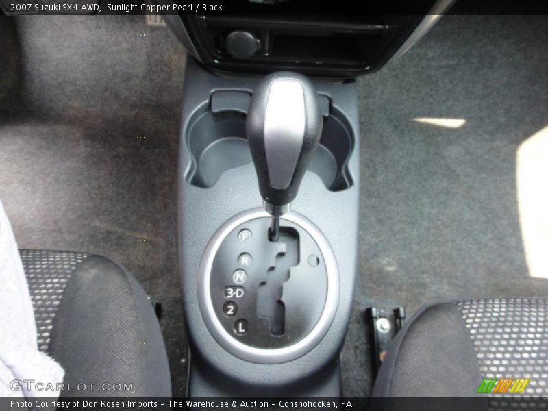 Sunlight Copper Pearl / Black 2007 Suzuki SX4 AWD