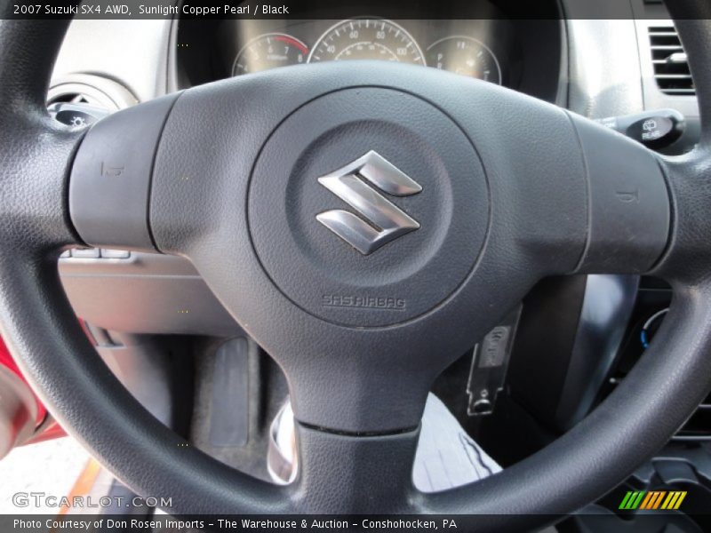 Sunlight Copper Pearl / Black 2007 Suzuki SX4 AWD
