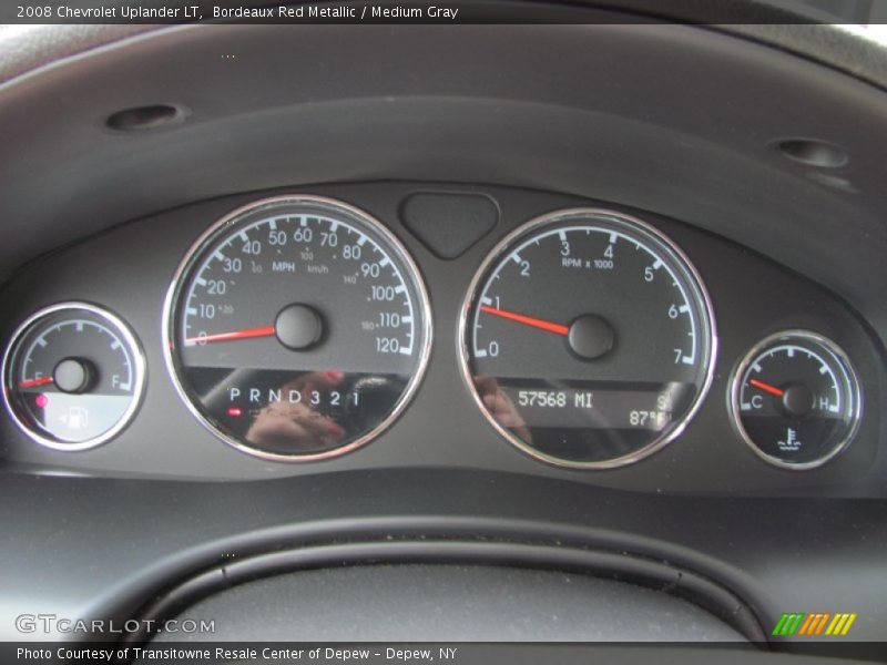 Bordeaux Red Metallic / Medium Gray 2008 Chevrolet Uplander LT