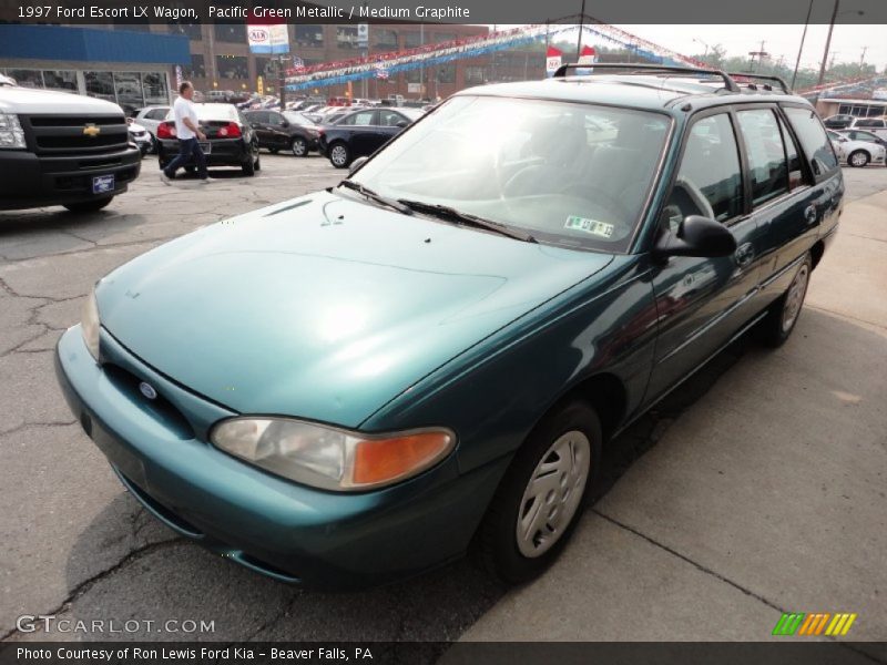 Pacific Green Metallic / Medium Graphite 1997 Ford Escort LX Wagon