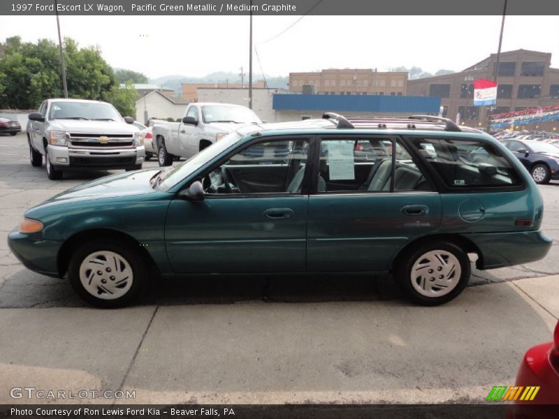 Pacific Green Metallic / Medium Graphite 1997 Ford Escort LX Wagon