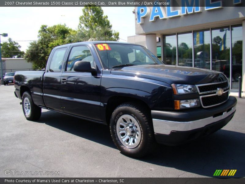 Dark Blue Metallic / Dark Charcoal 2007 Chevrolet Silverado 1500 Classic LS Extended Cab