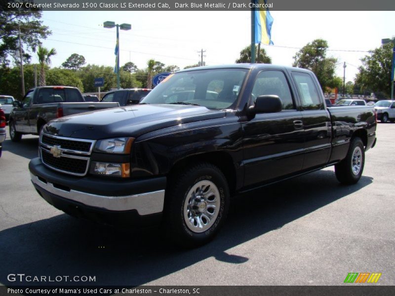 Dark Blue Metallic / Dark Charcoal 2007 Chevrolet Silverado 1500 Classic LS Extended Cab