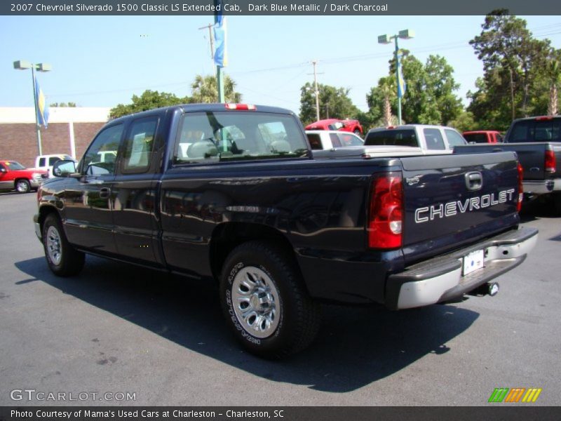 Dark Blue Metallic / Dark Charcoal 2007 Chevrolet Silverado 1500 Classic LS Extended Cab