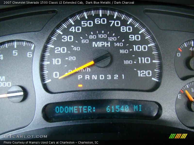 Dark Blue Metallic / Dark Charcoal 2007 Chevrolet Silverado 1500 Classic LS Extended Cab